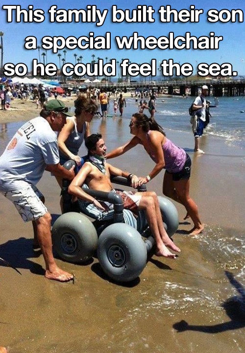A Special Wheelchair for the Sea