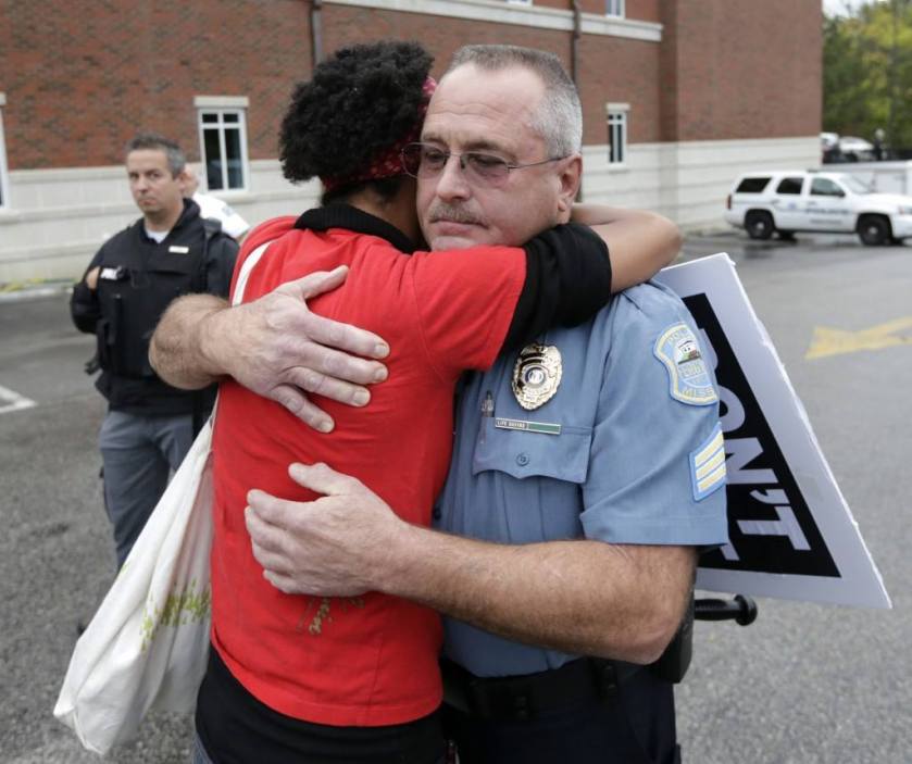 Sister Dragonfly approached a Ferguson officer