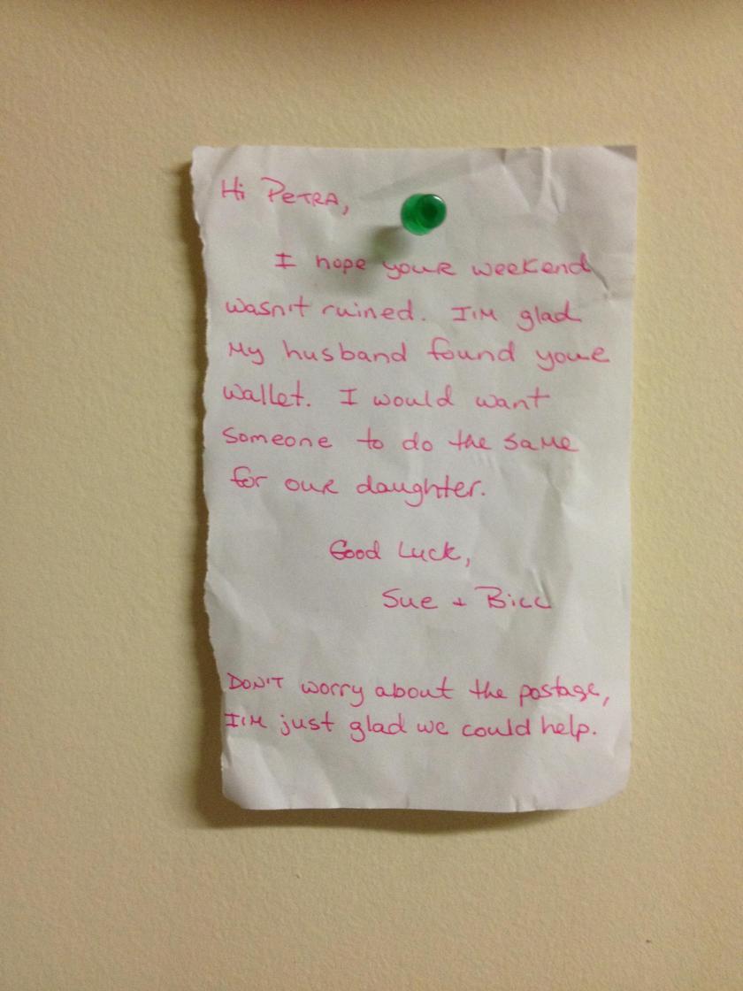wallet returned kindness
