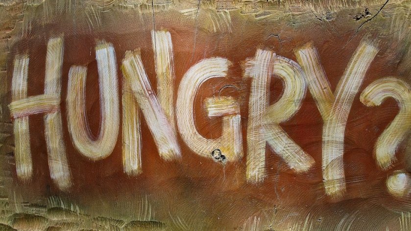 hungry sign