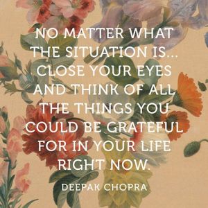 Deepak Chopra on a Floral Background