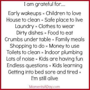List of Things to Be Grateful For