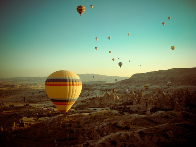 hot air balloons