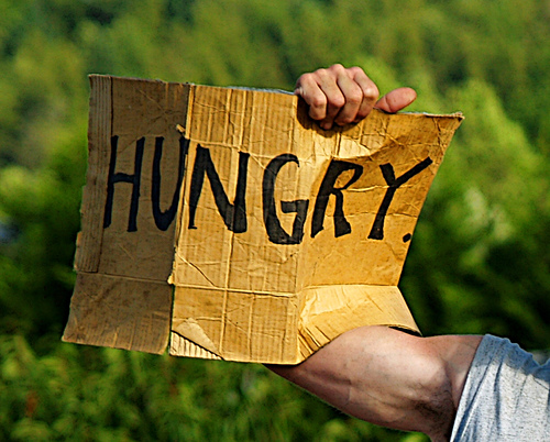 hungry sign