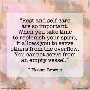Eleanor Brownn Quote About Self-Care