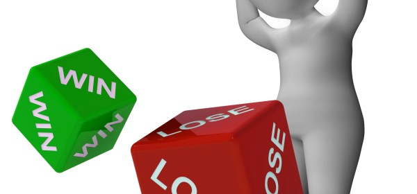 Win Lose Dice Showing Gambling