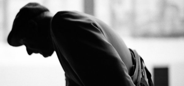 old man hunched over