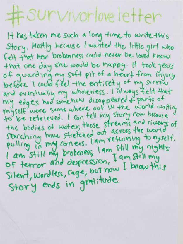 Love Letters Sexual Assault Survivors Are Writing to Themselves