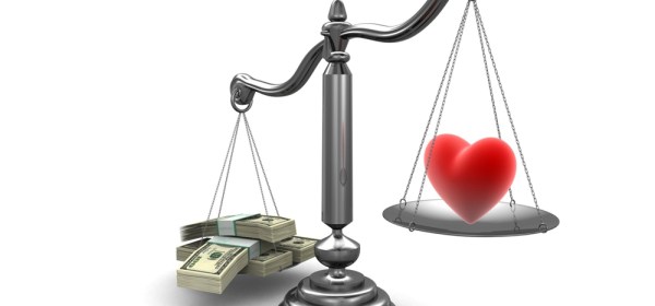 money over love