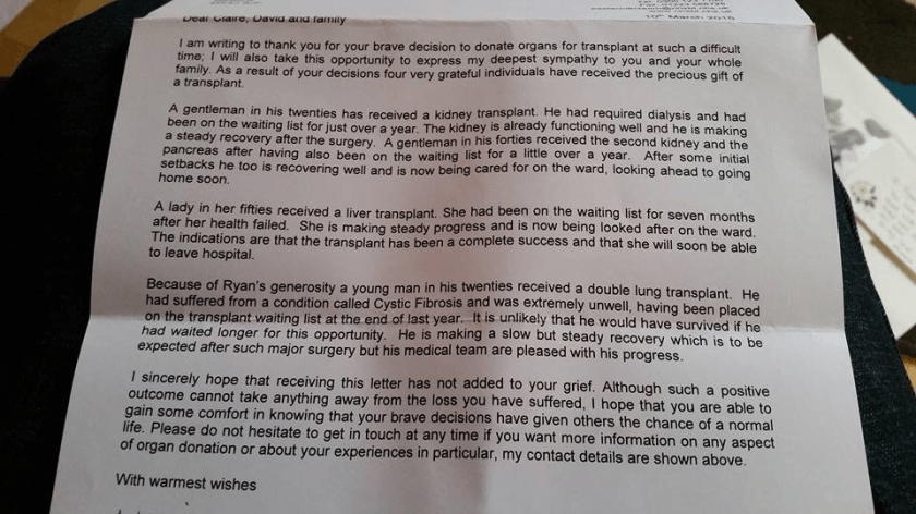 organ donation kindness