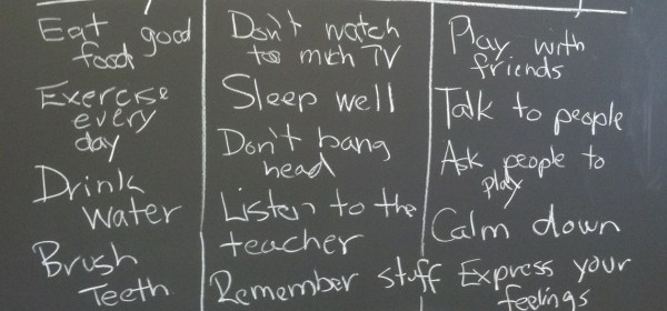 My Dad Teaches Kindergarten, His Students Came up With Some Guidelines for Healthy Living