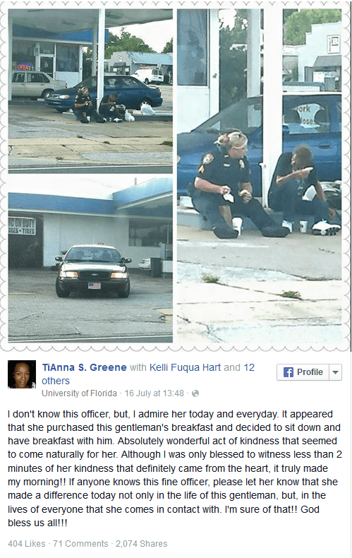police kindness