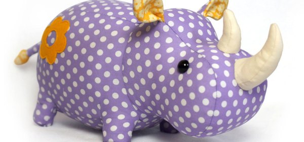 hand sewn stuffed animal