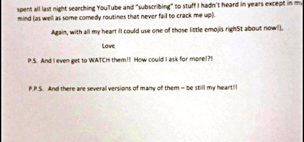 letter from a senior - kindness