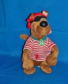Scooby doo animal with an eye patch and bandana