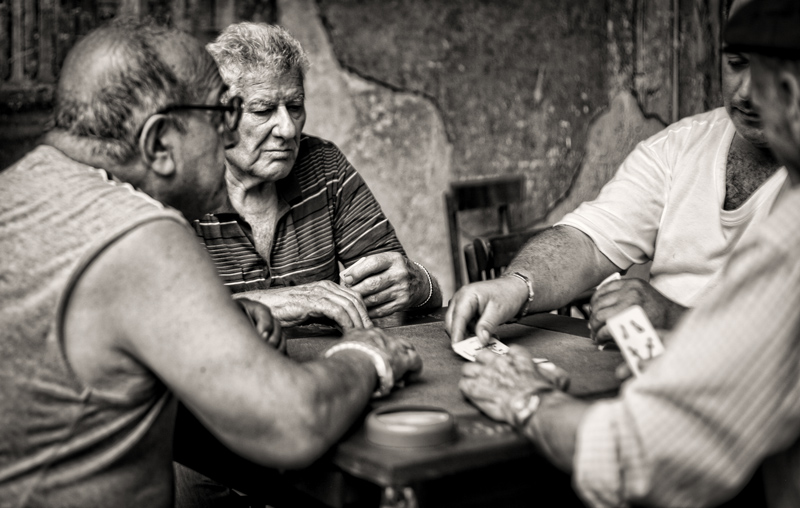 old men playing cards