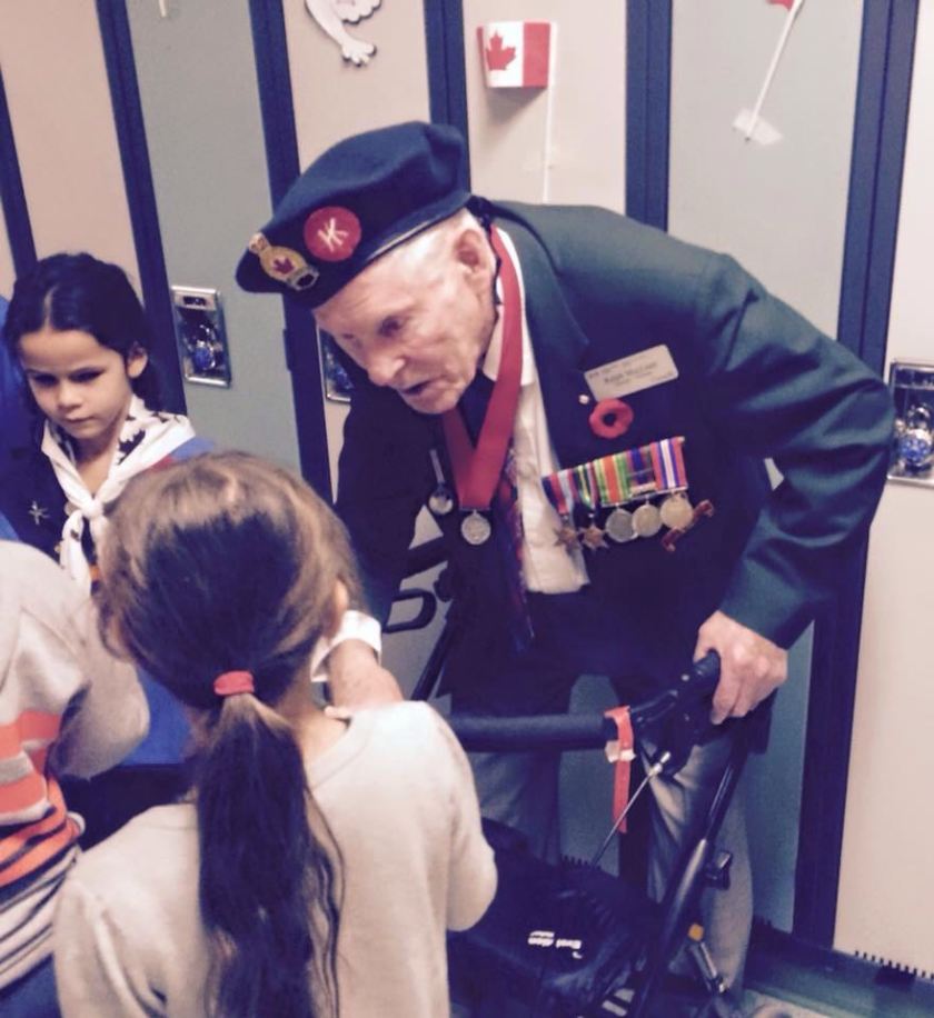Littler Girl asks WW2 Veteran a Question