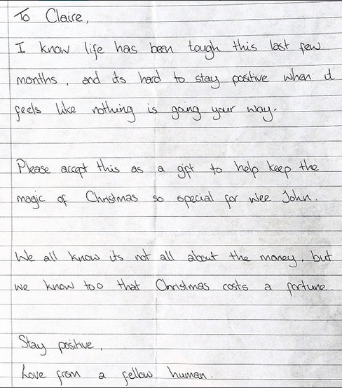 christmas kindness letter