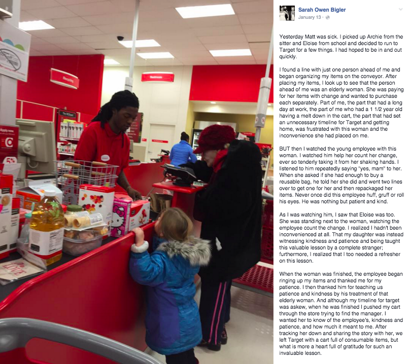 Target Employee's act of Kindness Will Inspire YOU to Practice Kindness
