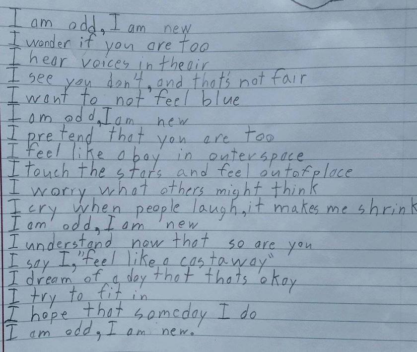 10-Year Old Boy's Poem About Aspergers