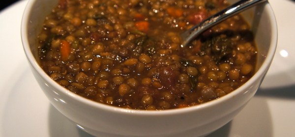 "brown lentil soup"