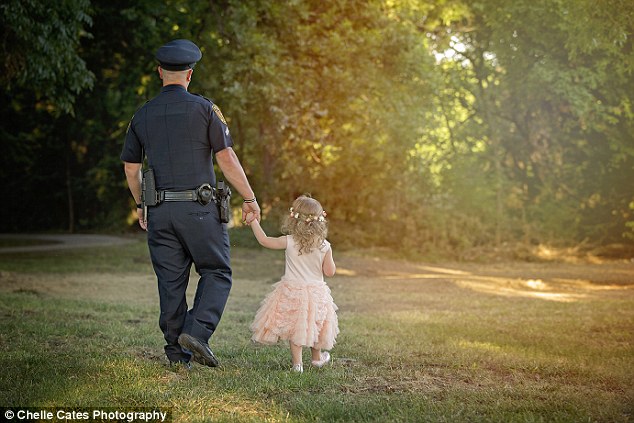 Speaking to the local CBS station later, the cop said his colleagues on the force were sure to rib him about the tea party, but he did not mind the jibes coming his way.‘I’m sure I’m probably gonna get a tea set or something,’ Ray said.The Rowlett cop said he is looking forward to seeing Bexley grow up and build a family of her own.