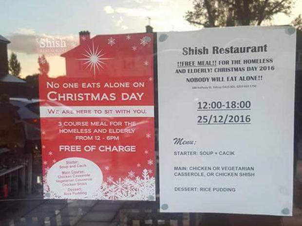 shish restaurant free food