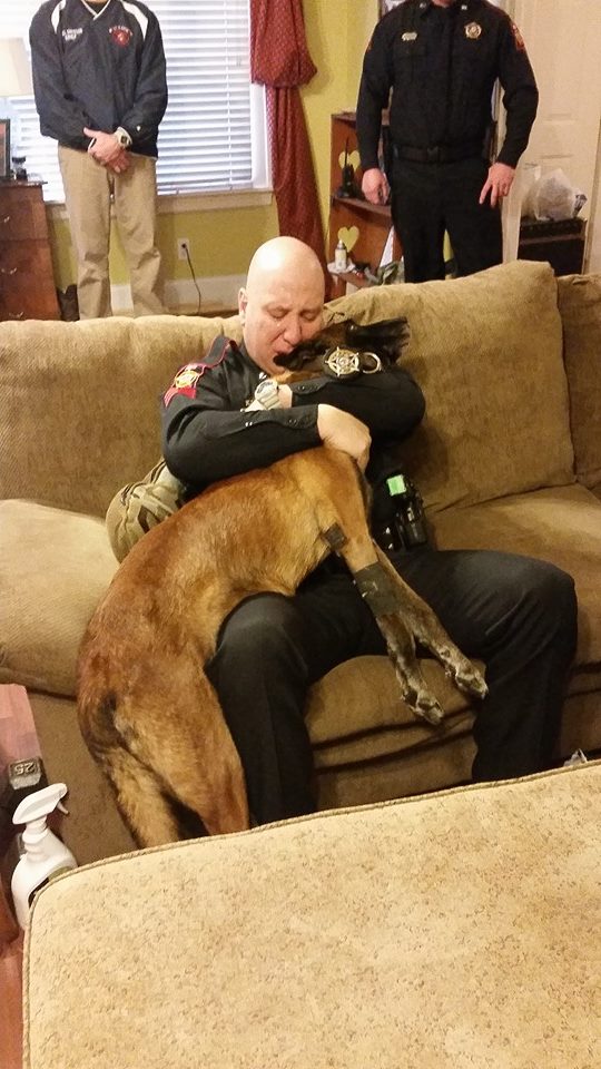 A photo of 'Solo' and his partner, Staff Sgt. Carlos Dipuma